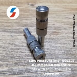 Low pressure mist nozzle for pneumatic connectors india chennai mumbai delhi kolkatta bangalore hyderabad