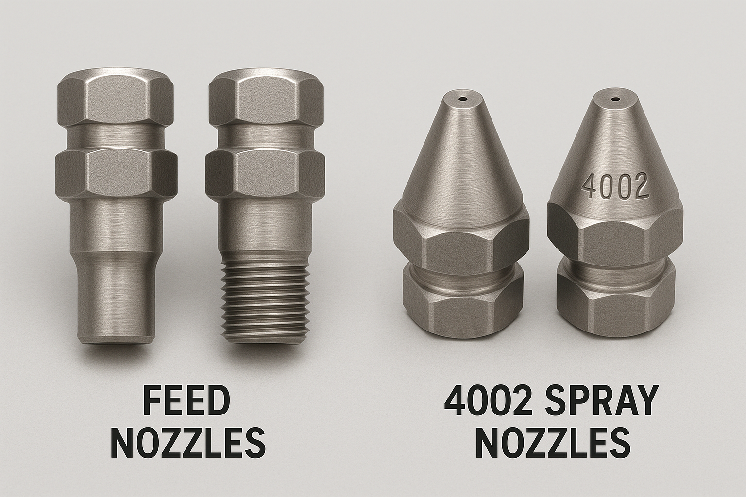 Feed Nozzles and 4002 Spray Nozzles