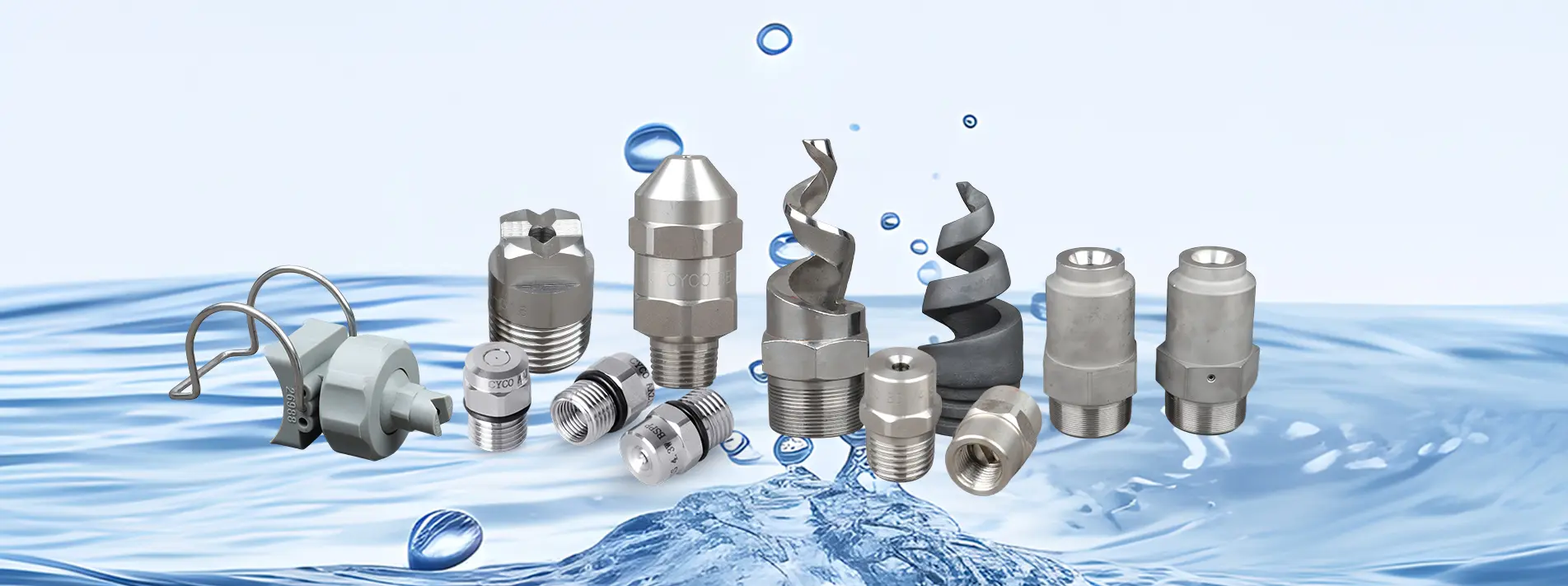 spray nozzle systems used in R&D and bulk production